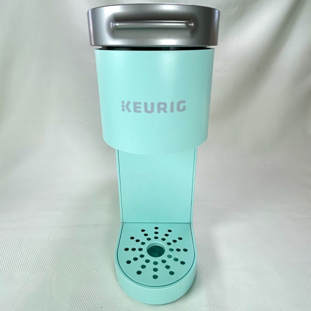 Keurig HOT BREWER K-MINI K-cup Single Serve Coffee Maker - Cool Aqua - Works